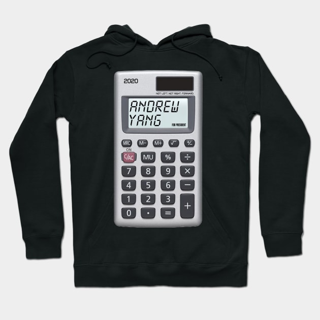 Andrew Yang Calculator Hoodie by Bobtees